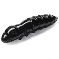 Силікон рибальський FishUP Pupa 0.9" 101 - Black, cheese taste (12шт/уп) (1864.03.50)