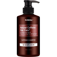 Шампунь Kundal Natural Caffeine & Intensive Scalp Care Shampoo White Musk 500 мл (8809568745765)