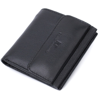 Гаманець ST Leather З натуральної шкіри Чорний (22719)