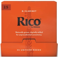 Тростина для кларнета D'Addario Rico - Bb Clarinet #2.5 - 25 Box (RCA0125-B25)