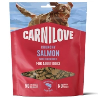Ласощі для собак Carnilove Crunchy Snack Salmon with Blueberries 200 г (8595602582600)