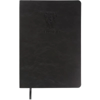 Книга записна Buromax BELLAGIO, А5, 96 аркушів, клітинка, чорний (BM.295118-01)