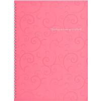 Блокнот Buromax spiral side, А4, 80sheets, Barocco, square, pink (BM.2446-610)