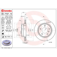 Гальмівний диск Brembo 09.7727.11
