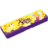 Пенал Cool For School Пластиковий на магніті Fairy 7022 2 відділення Жовтий (CF86617)