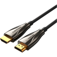 Кабель мультимедійний HDMI M to HDMI M 20.0m V2.0 Optical 4K 60Hz 18Gbps Dolby 7.1 PVC black Vention (ALABQ)