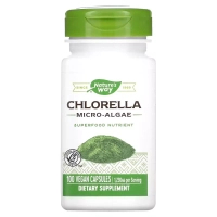 Вітамінно-мінеральний комплекс Nature's Way Хлорелла, 1230 мг, Chlorella, Micro-Algae, 100 вегетаріанських капсул (NWY-11850)