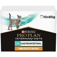 Вологий корм для кішок Purina Pro Plan Veterinary Diets EN Gastrointestinal При хворобах шлунково-кишкового тракту З куркою 10 x 85 г (8445290093561)