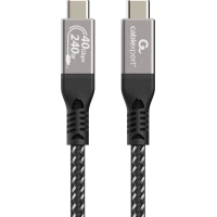 Дата кабель USB-C to USB-C 0.5m USB4 240W 8K60Hz 40Gbps Cablexpert (CCBP-USB4-CMCM240-0.5M)