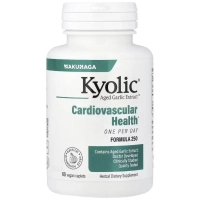 Вітамінно-мінеральний комплекс Kyolic Екстракт часнику, 1000 мг, Aged Garlic Extract, Cardiovascular, 60 веганськ (WAK-25066)