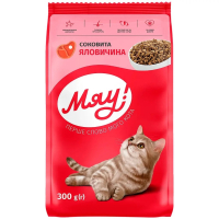 Сухий корм для кішок Мяу! з яловичиною 300 г (4820269144453)