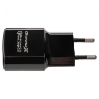 Зарядний пристрій Grand-X CH-550BM QC3.0 22.5W + cable USB to Micro 5P 1.0m black (CH-550BM)