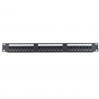Патч-панель Ritar 19" 24 порта UTP cat.5e с менеджментом кабеля (07514)