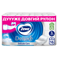 Туалетний папір Zewa Deluxe білий 3 шари 16 рулонів (7322540313321)