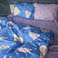 Постільна білизна MirSon Бязь Premium 17-0470 Love lemon Євро (2200003337822)