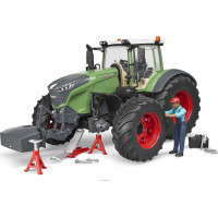 Масштабна модель автомобіля Bruder Трактор Fendt 1050 Vario з фігуркою та аксесуарами для ремонту (04041)