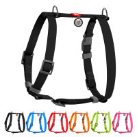 Шлея для собак WAUDOG Waterproof Н-подібна анатомічна М чорний (32811)