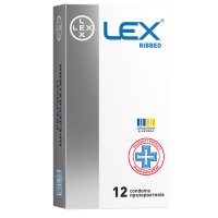 Презервативи Lex Condoms Ribbed 12 шт. (4820144771934)