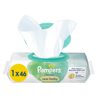 Дитячі вологі серветки Pampers Harmonie New baby 46 шт (8006540815885)