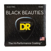 Струни для гітари DR Strings Black Beauties Electric - Extra Heavy 7-String (11-60) (BKE7-11)