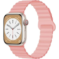Ремінець до смарт-годинника Drobak Silicone Magnetic Link для Apple Watch All Series 38/40/41mm Pink sand (898921)