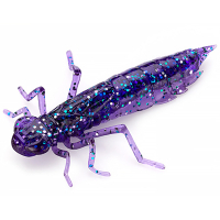 Силікон рибальський FishUP Dragonfly 0.75" 060 - Dark Violet/Peacock&Silver (12шт/уп) (1864.04.74)