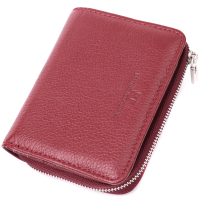 Гаманець ST Leather З натуральної шкіри Бордовий (22551)