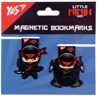 Закладки для книг Yes магнітні Ninja, 2шт (708113)
