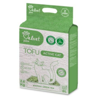 Наповнювач для туалету Velvet Paw TOFU для активних котів з екстрактом зеленого чаю матчу (2 мм) 2.6 кг (TOF70053)
