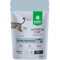 Вологий корм для кішок Nature's Protection Superior Care Weight Control Grain Free Adult Cats with Herring and Chicken Breast 85 г (NPSC47911)