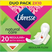 Гігієнічні прокладки Libresse Natural Care Normal 20 шт. (7322540137613)