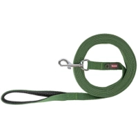 Повідець для собак Trixie Tracking leash бавовняний M 5 м 20 мм оливковий (4011905476094)