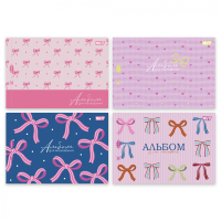 Альбом для малювання Yes Pink bow А4 28 аркушів з перфорацією (130654)